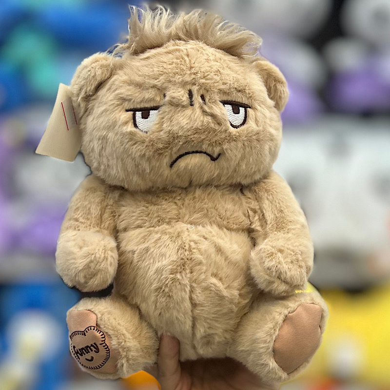 عکس شماره:0 , عروسک خرس قهوه ای دو چهره، سر چرخشی ارتفاع 23 سانتی متر