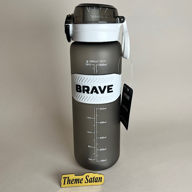 عکس شماره:2 , قمقمه ورزشی BRAVE طوسی سفید