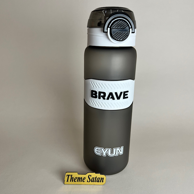 عکس اصلی قمقمه ورزشی BRAVE طوسی سفید