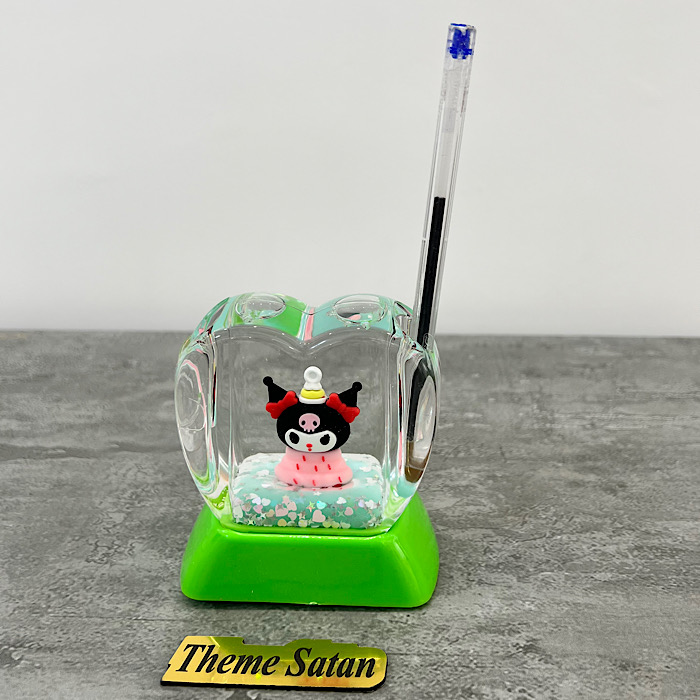 عکس شماره:0 , جا قلمی آکواریومی طرح قلبی مدل کرومی کد 20