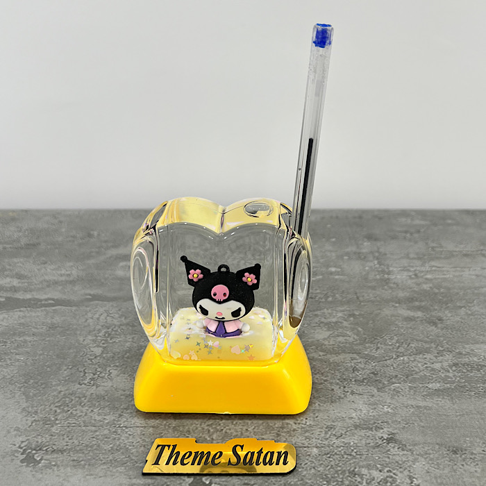 عکس شماره:2 , جا قلمی آکواریومی طرح قلبی مدل کرومی کد 18