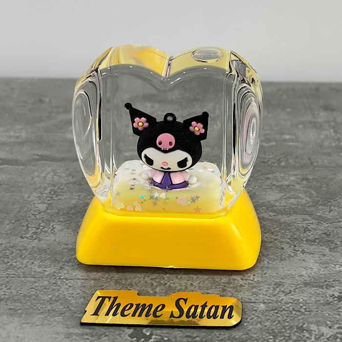 عکس اصلی جا قلمی آکواریومی طرح قلبی مدل کرومی کد 18