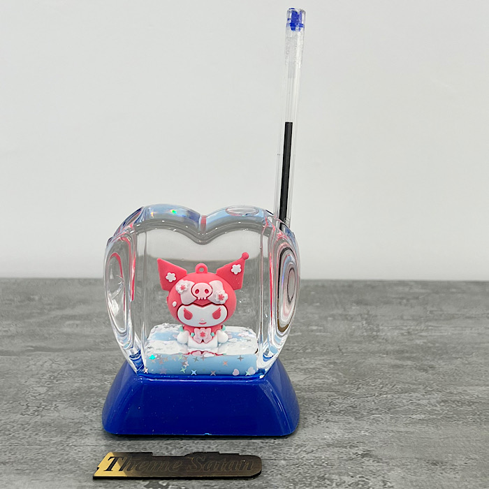 عکس شماره:1 , جا قلمی آکواریومی طرح قلبی مدل کرومی کد 16