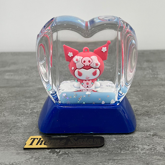 عکس اصلی جا قلمی آکواریومی طرح قلبی مدل کرومی کد 16