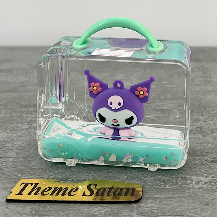 عکس اصلی جا قلمی آکواریومی طرح چمدانی مدل کرومی کد 8