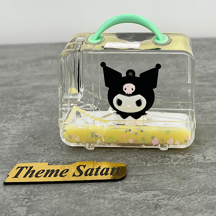 عکس اصلی جا قلمی آکواریومی طرح چمدانی مدل کرومی کد 9