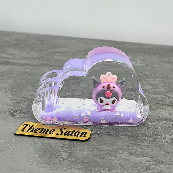 عکس اصلی جا قلمی آکواریومی طرح ابر مدل کرومی کد 5