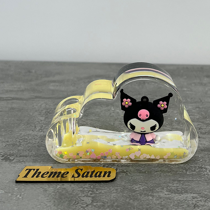 عکس اصلی جا قلمی آکواریومی طرح ابر مدل کرومی کد 4