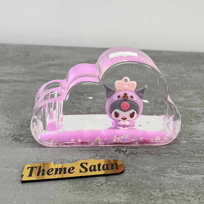 عکس اصلی جا قلمی آکواریومی طرح ابر مدل کرومی کد 3