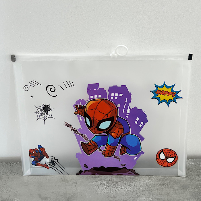 عکس اصلی پوشه زیپ دار مرد عنکبوتی A4 کد4