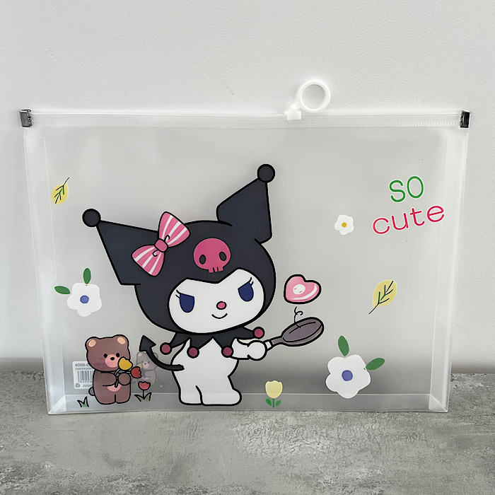 عکس اصلی پوشه زیپ دار کرومی A4 کد 3