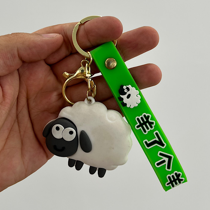 عکس اصلی جاکلیدی سیلیکونی طرح گوسفند کد 6