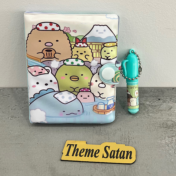 عکس اصلی دفترچه یادداشت دکمه دار با خودکار کد 367