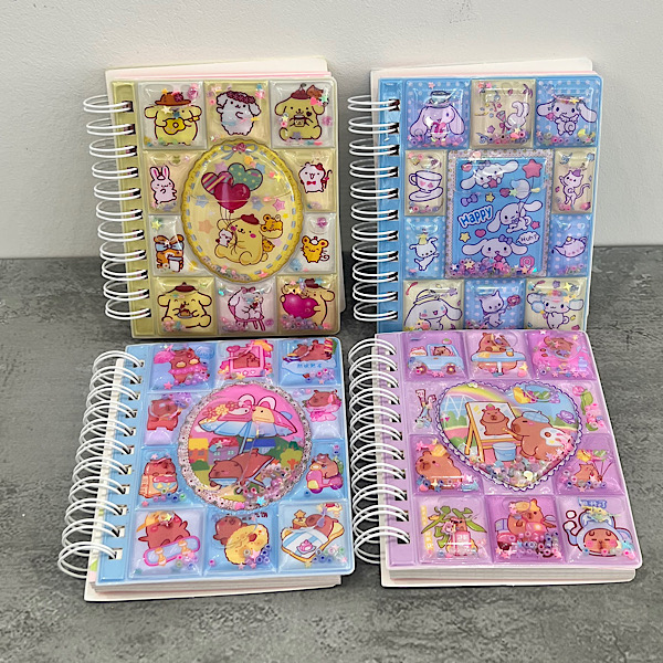 عکس اصلی دفترچه یادداشت آکواریومی حاشیه دار کد 369