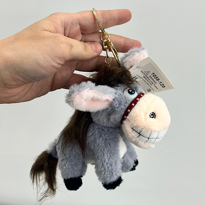 عکس اصلی آویز مدل الاغ خندان طوسی