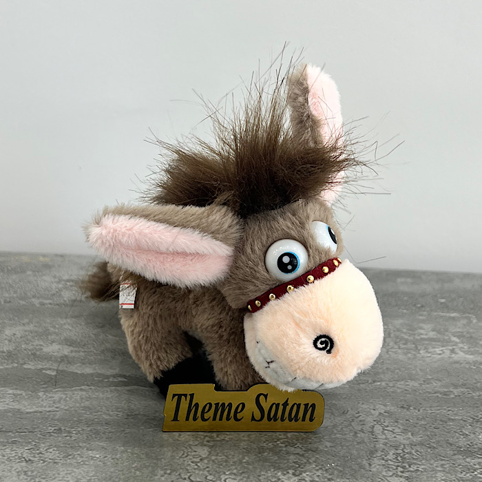 عکس شماره:0 , آویز مدل الاغ خندان کرم قهوه ای