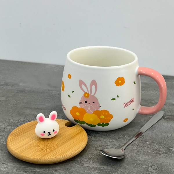 عکس شماره:0 , ماگ سرامیکی درب چوبی طرح خرگوش کد 450