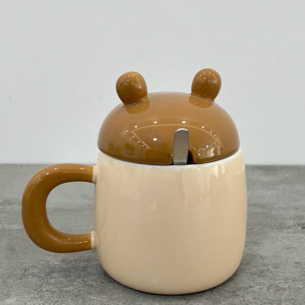 عکس شماره:1 , ماگ سرامیکی فانتزی طرح خرس قهوه ای کد 453