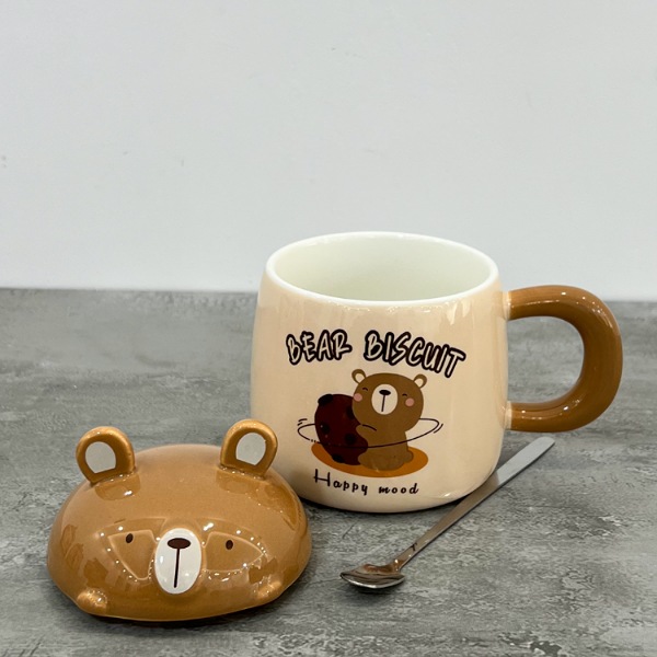 عکس شماره:0 , ماگ سرامیکی فانتزی طرح خرس قهوه ای کد 453