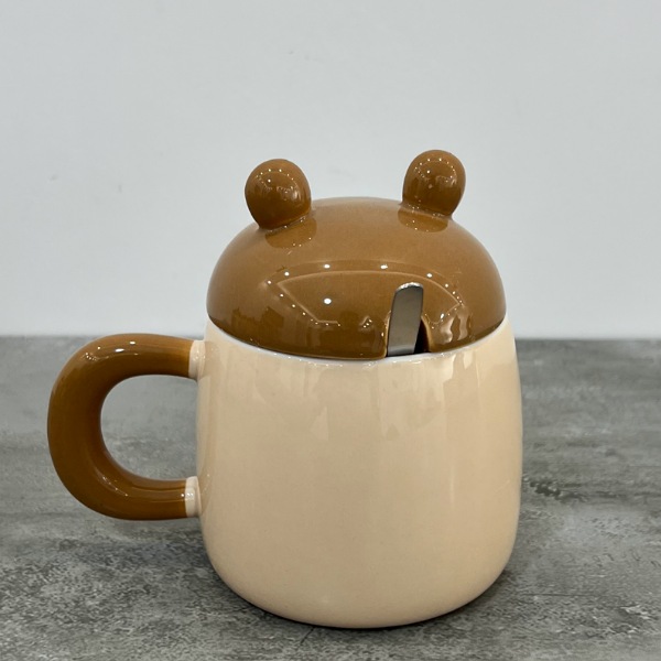 عکس شماره:1 , ماگ سرامیکی فانتزی طرح خرس قهوه ای کد 454