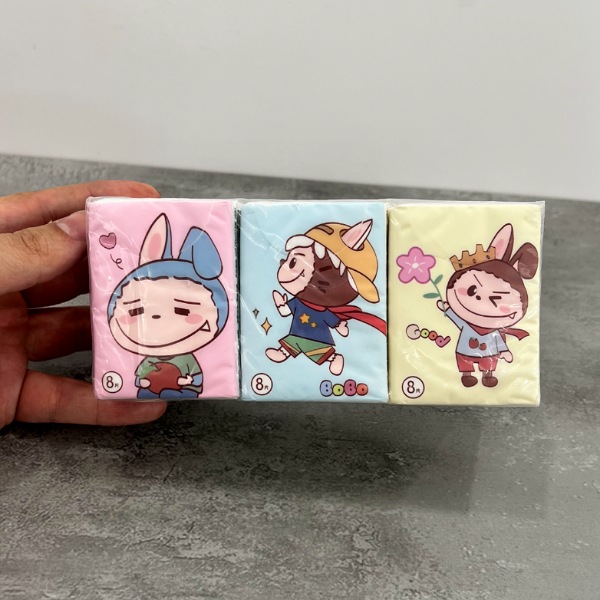 عکس اصلی دستمال کاغذی طرح لبوبو کد 532