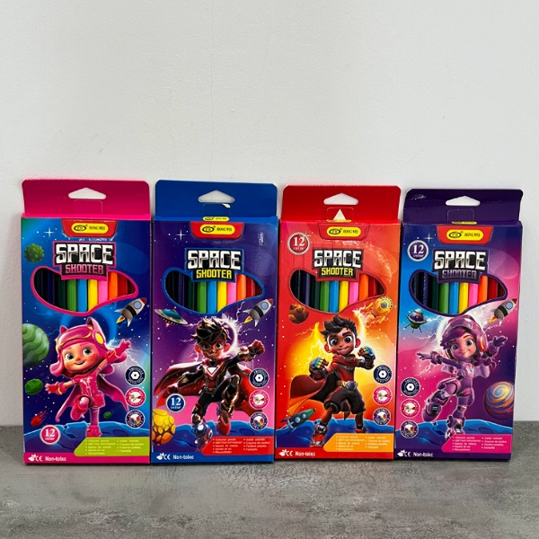 عکس اصلی مدادرنگی 12 رنگی SPACE کد 534