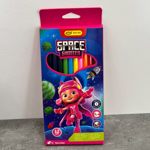 عکس شماره:2 , مدادرنگی 12 رنگی SPACE کد 534