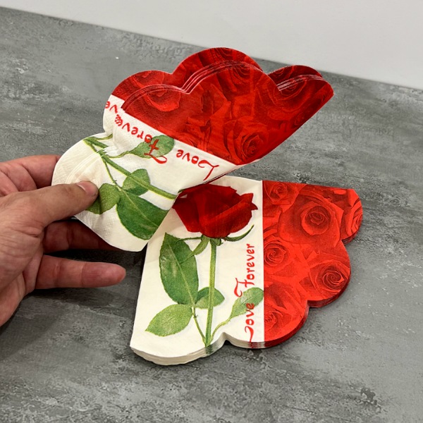 عکس اصلی دستمال کاغذی پذیرایی طرح دار کد 601