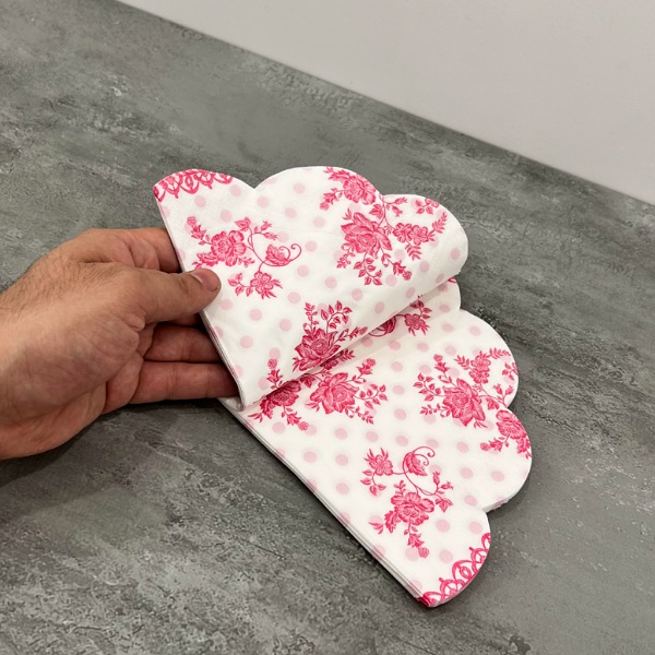 عکس اصلی دستمال کاغذی پذیرایی طرح دار کد 603