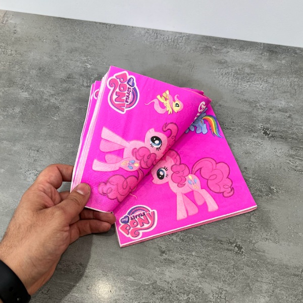 عکس اصلی دستمال کاغذی پذیرایی طرح دار کد 681