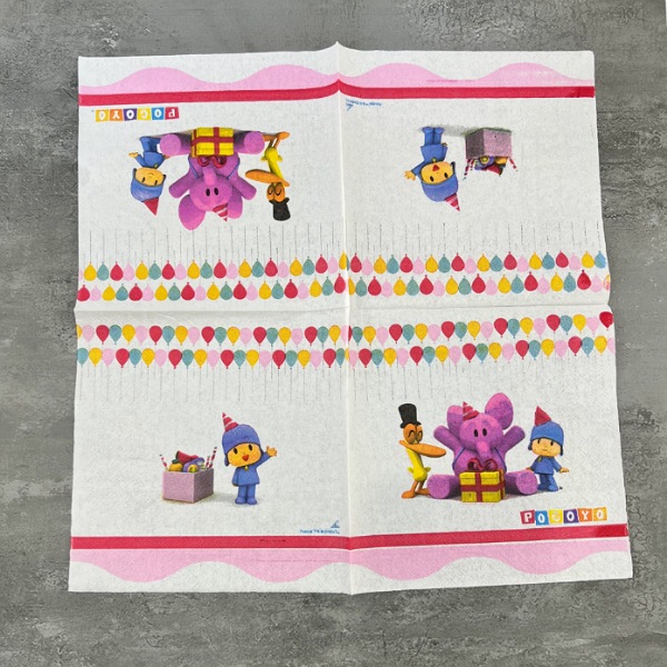 عکس شماره:0 , دستمال کاغذی پذیرایی طرح دار کد 692