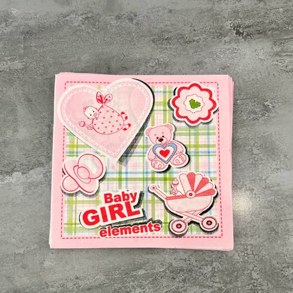 عکس شماره:1 , دستمال کاغذی پذیرایی طرح دار کد 696