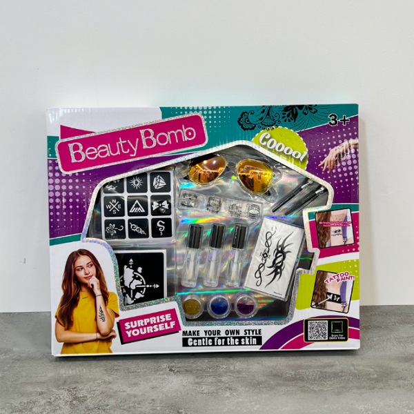 عکس اصلی اسباب بازی ست تتوی دخترانه کد 730