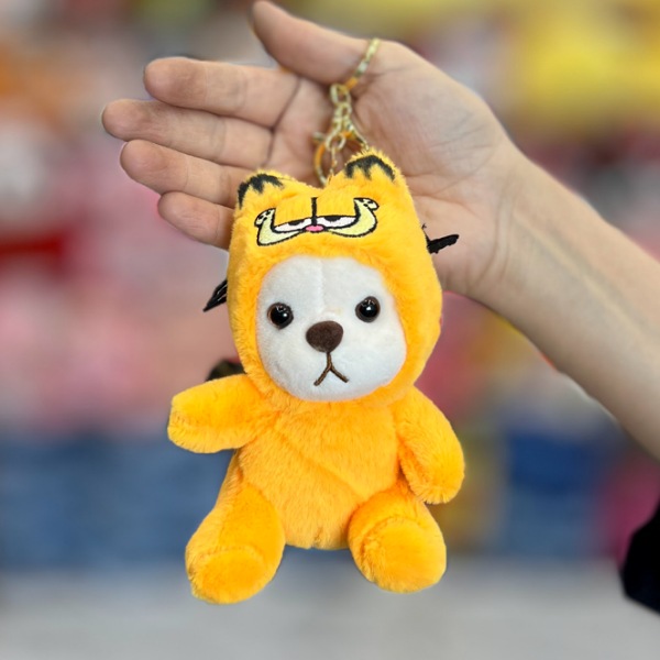 عکس اصلی جاکلیدی و آویز عروسکی خرس لباس دار کد 808