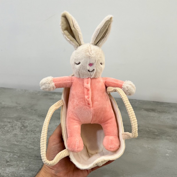 عکس شماره:3 , عروسک مدل خرگوش سبدی ارتفاع 25 سانتی متر کد 840