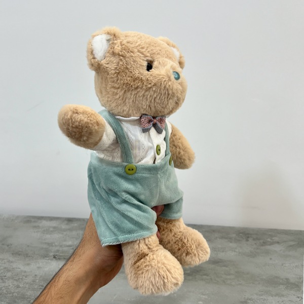 عکس شماره:3 , عروسک مدل خرس لباس دار ارتفاع 30 سانتی متر کد 873