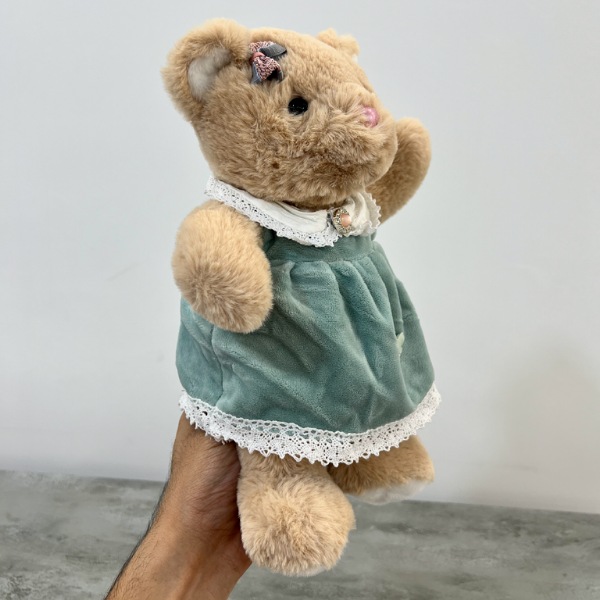 عکس شماره:2 , عروسک مدل خرس لباس دار ارتفاع 30 سانتی متر کد 874