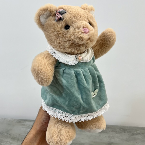 عکس شماره:1 , عروسک مدل خرس لباس دار ارتفاع 30 سانتی متر کد 874