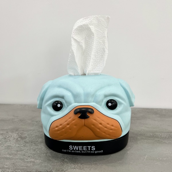 عکس اصلی جا دستمال کاغذی طرح سگ کد 955