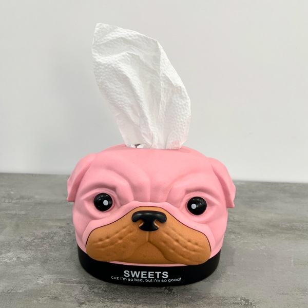 عکس اصلی جا دستمال کاغذی طرح سگ کد 956