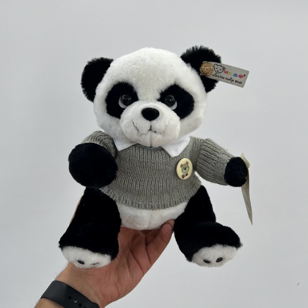 عکس شماره:2 , عروسک مدل پاندا با لباس بافتنی ارتفاع  25 سانتی متر کد 961