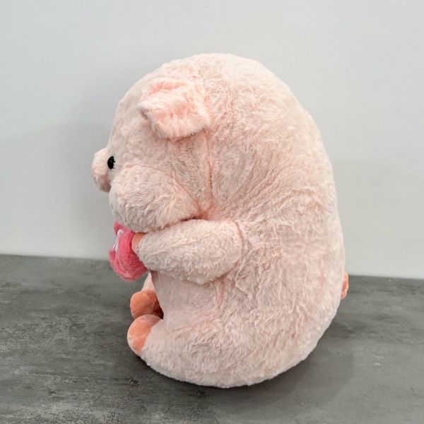 عکس شماره:3 , عروسک مدل خوک قلب به دست ارتفاع 40 سانتی متر کد 964
