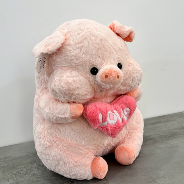 عکس شماره:0 , عروسک مدل خوک قلب به دست ارتفاع 40 سانتی متر کد 964
