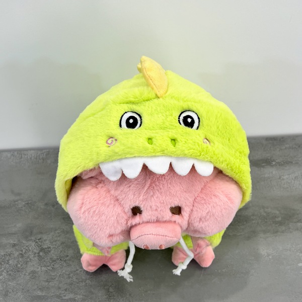 عکس شماره:3 , عروسک مدل خوک لباس دایناسور ارتفاع 30 سانتی متر کد 965