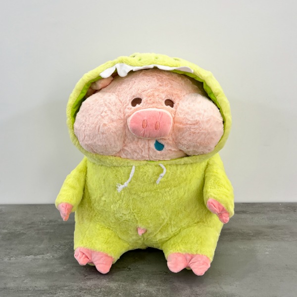 عکس اصلی عروسک مدل خوک لباس دایناسور ارتفاع 40 سانتی متر کد 966