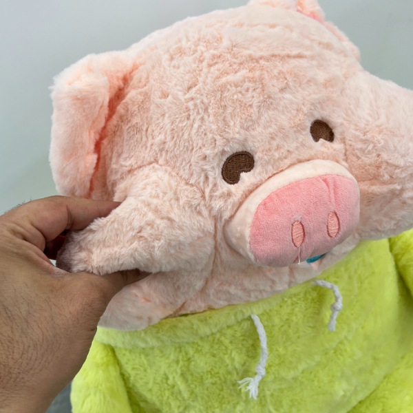 عکس شماره:1 , عروسک مدل خوک لباس دایناسور ارتفاع 40 سانتی متر کد 966