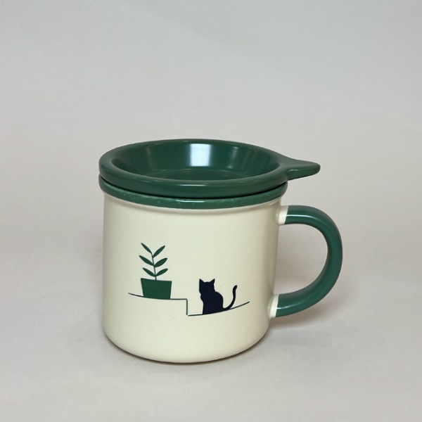 عکس شماره:7 , ماگ سرامیکی طرح گربه درب بیسکوییتی کد 974