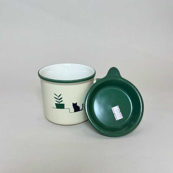 عکس شماره:6 , ماگ سرامیکی طرح گربه درب بیسکوییتی کد 974