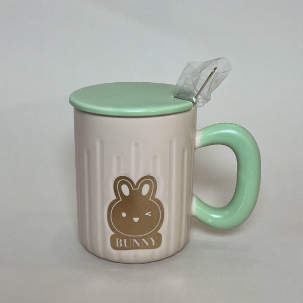 عکس شماره:4 , ماگ سرامیکی طرح خرگوشی درب دار کد 981