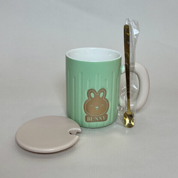 عکس شماره:0 , ماگ سرامیکی طرح خرگوشی درب دار کد 981